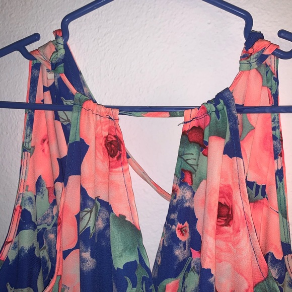 Gorgeous Bright Faux Wrap Sun Dress size MEDIUM💖 - Picture 4 of 6